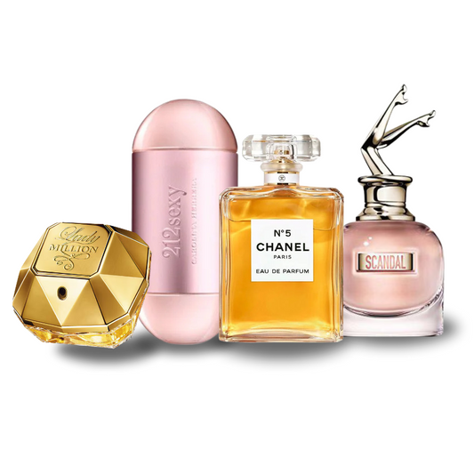 Achetez 2 Recevez 4 - Chanel Nº 5 | Scandal | 212 VIP Sexy | Lady Million - EAU de Parfum 100ml